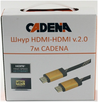 Кабель HDMI-HDMI 7м CADENA v.2.0