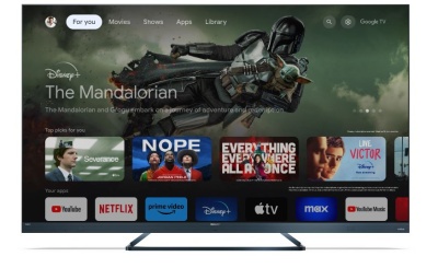 Телевизор 65" SHARP 65FQ5EG AQUOS QLED 144Hz 4K UHD Harman/Kardon Dolby Vision IQ/Dolby Atmos Алюминиевый корпус Google TV 