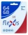 Карта памяти microSDXC 64GB Flexis Class 10 без адаптера