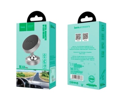 Автомобильный держатель HOCO CA36 Plus Dashboard metal magnetic in-car holder silver