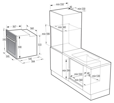 Духовой шкаф электрический GORENJE BOSX 6737E13BG