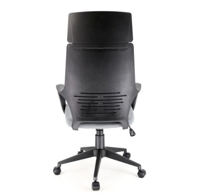 Кресло для руководителя Everprof Trio black TM grey f Серая ткань