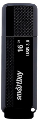 USB 3.0/3.1 Smartbuy 16GB Dock Black  (SB16GBDK-K3)