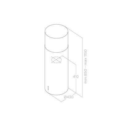 Вытяжка Elica Tube Pro WH MAT/A/43 (PRF0090720B)