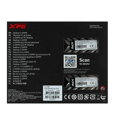 Оперативная память DDR4 8Gb*2 A-Data XPG Spectrix DT41 3200Mhz DIMM
