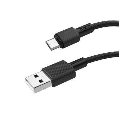 Кабель HOCO X29 Superior charging data cable USB for Micro Black <1м/2A>
