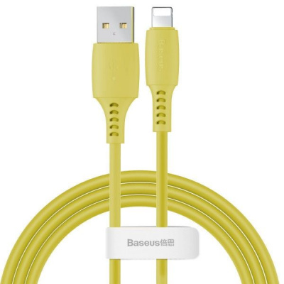 Кабель Lightning - USB 2.0 жёлтый 1м 2.4А Baseus Colorful
