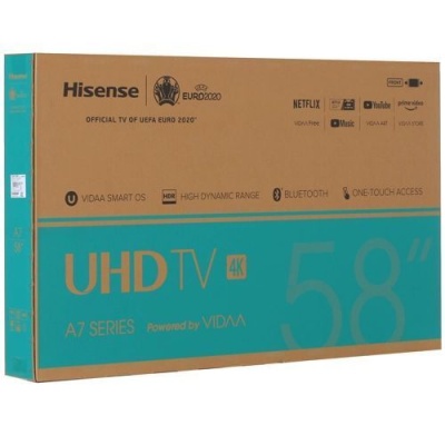 Телевизор 58" Hisense 58A7100F 4K Smart