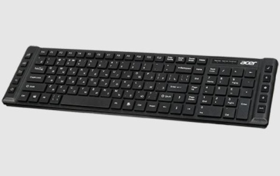 Клавиатура ACER OKW010 черный slim USB 