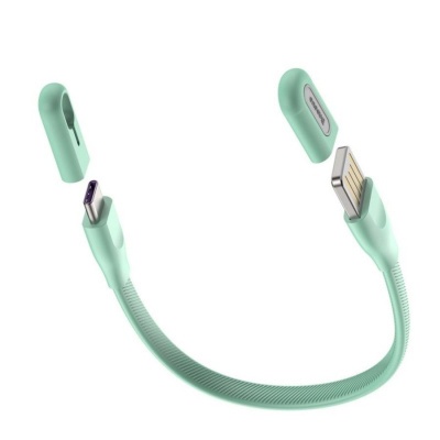 Кабель-браслет Baseus USB For Type-C Mint Green <0.22м/5A> 
