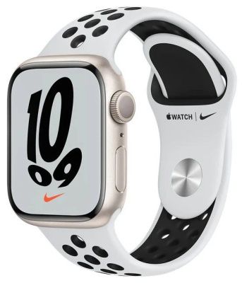 Умные часы Apple Watch Nike 7 45mm Starlight AC Pure Platinum/Black SB EU