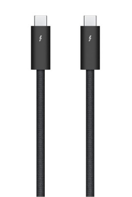 Кабель USB Type-C - USB Type-C чёрный 1м Apple Thunderbolt 4 (MU883)