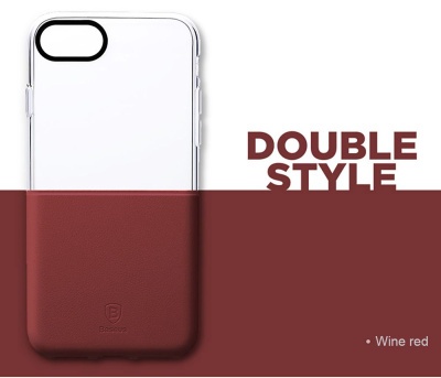 Накладка iPhone 7/8 Plus Baseus Half to Half Wine red