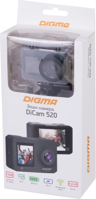 Экшн-камера Digma DiCam 520 серый