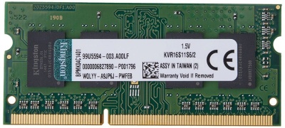 Оперативная память DDR3 2GB KINGSTON [KVR16LS11S6] SODIMM