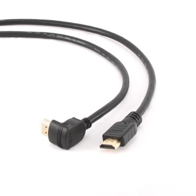 Кабель HDMI 3м 1.4v GEMBIRD угловой разъем 90градусов (CC-HDMI490-10)