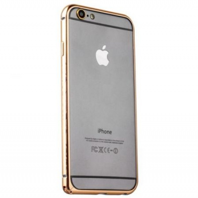 Бампер iPhone 6/6S алюмин Золотой