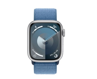 Умные часы Apple Watch Series 9 41mm Silver AC Winter Blue SL MR923