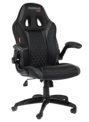 Игровое кресло Chairman Game 15, Экокожа (черный/серый)