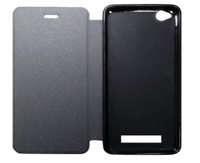 Чехол-книжка Xiaomi Redmi 4A Aksberry Air Case серебристый