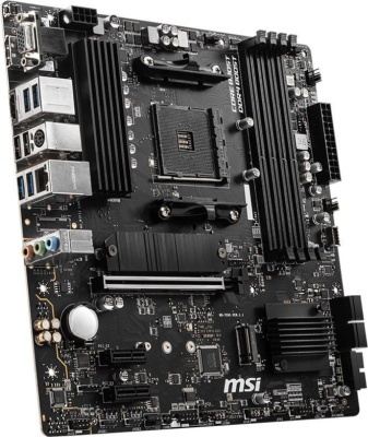 Материнская плата AM4 MSI B550M PRO-VDH AMD B550, 4xDDR4-3200, 1xPCI-Ex16, 4 x USB 2.0, 2 x USB 3.2, VGA, DisplayPort, HDMI, аудио 7.1, Micro-ATX
