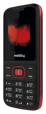 Телефон мобильный Nobby 110 Black/Red