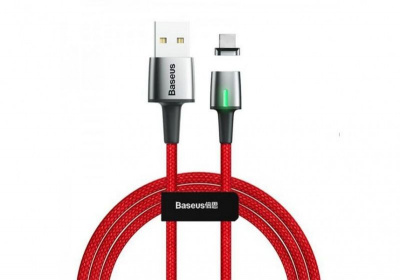 Кабель Lightning - USB красный 1м Baseus Zinc Magnetic for iP