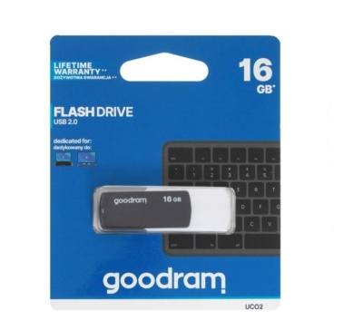 USB 2.0 Drive 16GB GOODRAM COLOUR BLACK&WHITE UCO2-0160KWR11