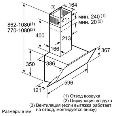 Вытяжка Bosch DWK065G60