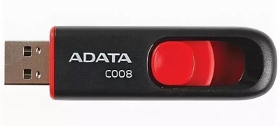 USB  ADATA 16GB AC008-16G-RKD Black-Red