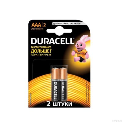Батарейка DURACELL Basic AAA BL2