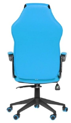 Игровое кресло Chairman Game 26 00-07053959, Ткань черная/экокожа голубая