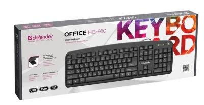 Клавиатура DEFENDER Office HB-910 RU,черный