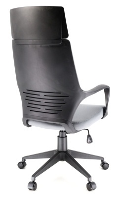 Кресло для руководителя Everprof Trio black TM grey f Серая ткань
