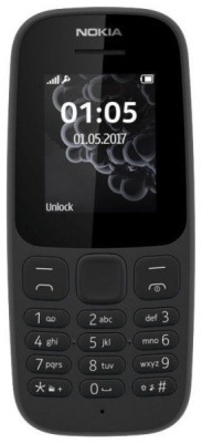 Телефон мобильный Nokia 105 DS Black