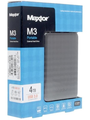 Внешний жёсткий диск 4Tb Seagate/Maxtor (STSHX-M401TCBM) USB 3.0