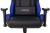 Игровое кресло Бюрократ Zombie VIKING 5 AERO Edition черный/синий искусст кожа с подголовником