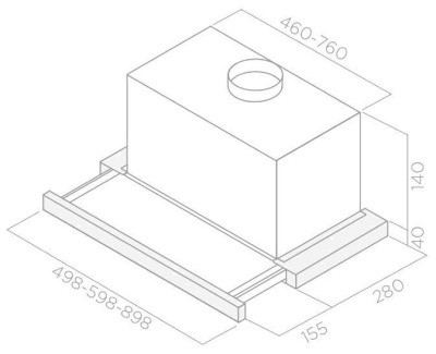 Вытяжка Elica ELITE 14 Lux GR IX/A/60