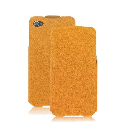 Чехол-книжка iPhone 4-4S Imuca VS Vertical Flip：orange