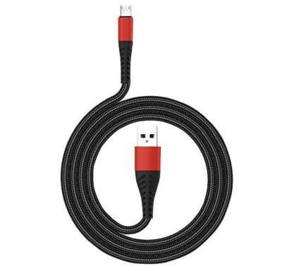 Кабель micro USB - USB красный 2.4А Aksberry X139