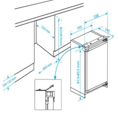 Холодильник встраиваемый BEKO BU 1154N