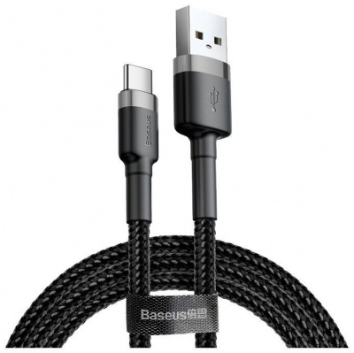 Кабель USB Type-C - USB серый 1м 3A Baseus Cafule Cable