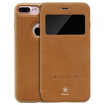 Чехол книжка iPhone 7/8 Plus Baseus Simple Series Leather Brown