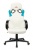 Игровое кресло Бюрократ Zombie RUNNER белый/голубой эко.кожа
