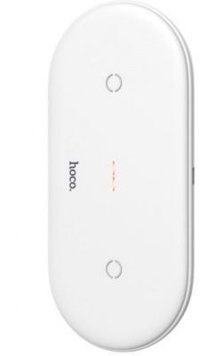 Беспроводное зарядное устройство HOCO CW23 на 2 устройства White