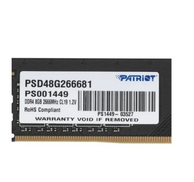 Оперативная память DDR4 8Gb Patriot PSD48G266681 DIMM