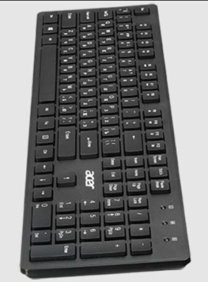 Клавиатура ACER OKW020 черный slim USB 