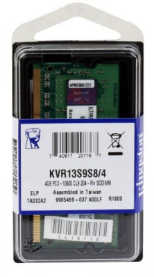 Оперативная память DDR3 4GB KINGSTON [KVR13S9S8/4] SODIMM