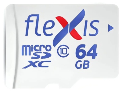 Карта памяти microSDXC 64GB Flexis Class 10 без адаптера