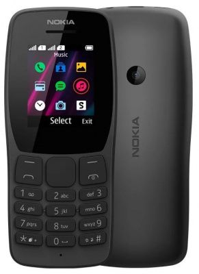 Телефон мобильный NOKIA 110 DS black (TA-1192)
